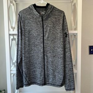 Under Armour Heat Gear Lightweight Full Zip Loose Fit Hooded Jacket Size L